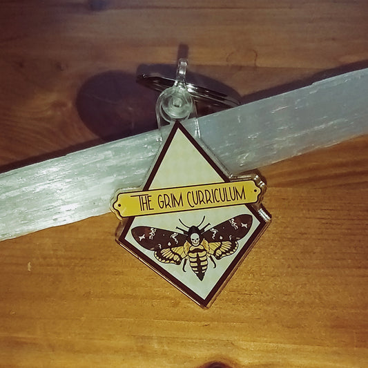 The Grim Curriculum Death's Head Hawk Moth Keychain